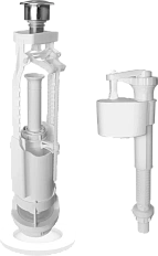 Механизм слива BERGES Eko однокнопочный