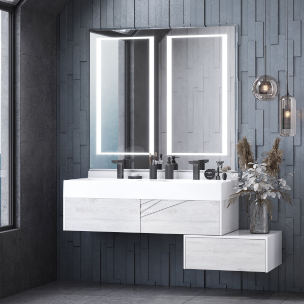 Зеркало с подсветкой Акватон Сакура 120 см с сенсорным выключателем 1A249702SKW80 (детальная фотография), в наличии