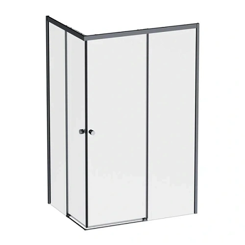 Душевой уголок Am.Pm X-Joy 120x90 см профиль черный, стекло прозрачное - фото 2