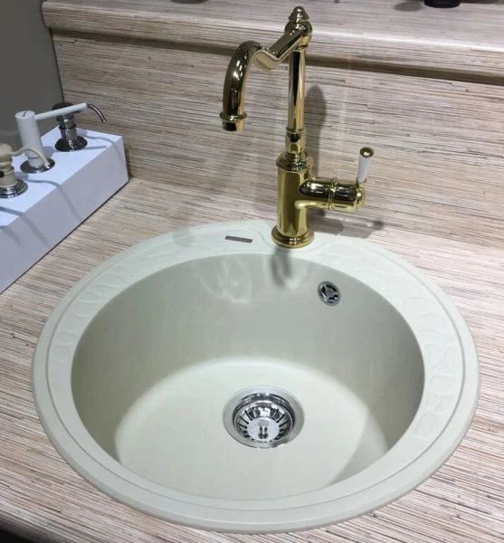 Мойка для кухни Omoikiri Tovada 51-PA 51 см пастила 4993365 (детальная фотография), врезные