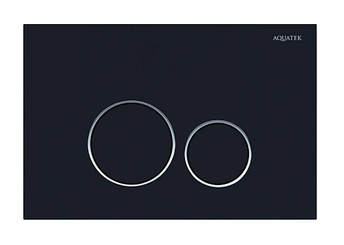 Клавиша смыва Акватек Pneumo S черный матовый - фото 5