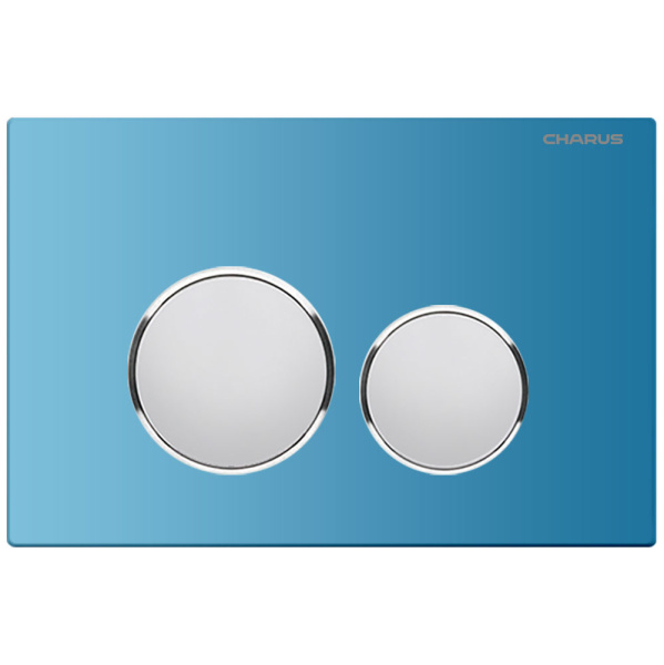 Клавиша смыва Charus Bagliore лазурно-синяя FP.330.AQUABLUE.10 (детальная фотография)