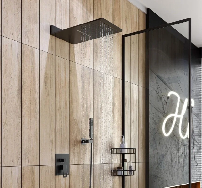 Душевой комплект черный Timo Briana SX-7139 03SM  SX-7139/03SM (детальная фотография), современные, hi-tech