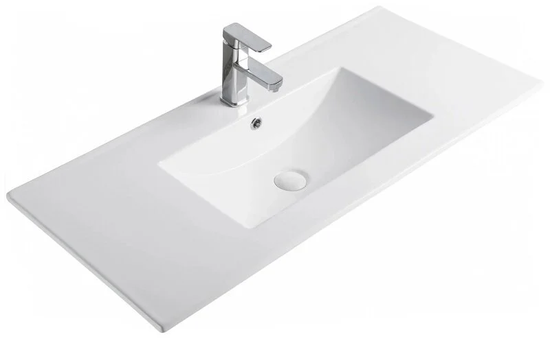 Раковина GID Integrado 9010e 102 см белая 71106 (детальная фотография)