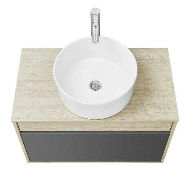 Тумба с раковиной Акватон Лофт Урбан 1A247601LQX60 80 см с механизмом открывания Push-To-Open (детальная фотография), 80 см