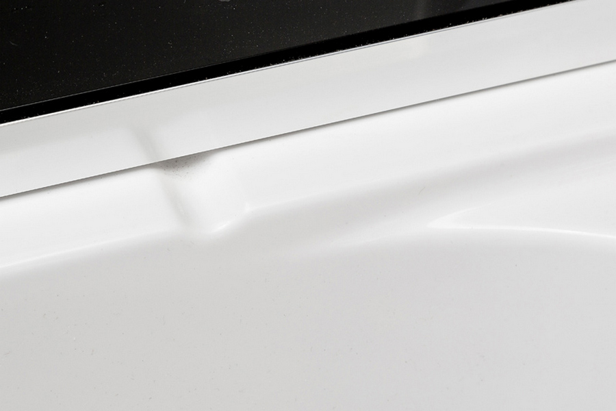 Душевая кабина Deto BM 90х90 см с led подсветкой и гидромассажем BM4590NLED+GMBLACK (детальная фотография), 90х90