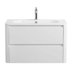Тумба под раковину подвесная Cezares Relax 80 см Bianco Lucido