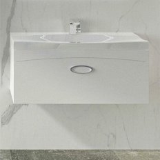 Тумба без раковины,La Beaute SOMME, белая 100см