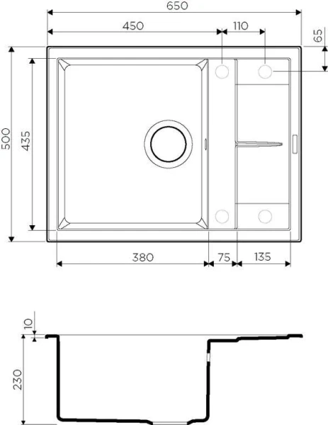 Мойка для кухни Omoikiri Sumi 65-BE 65 см ваниль 4993671 (детальная фотография), бежевые