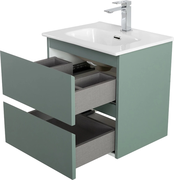 Тумба под раковину подвесная BelBagno Kraft 50 см еловый матовый KRAFT 39-500/390-2C-SO-VO (детальная фотография), 50 см