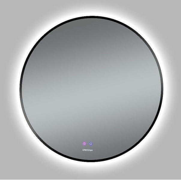 Зеркало с подсветкой Grossman Cosmo 80 см черное 1980802 (детальная фотография), в наличии