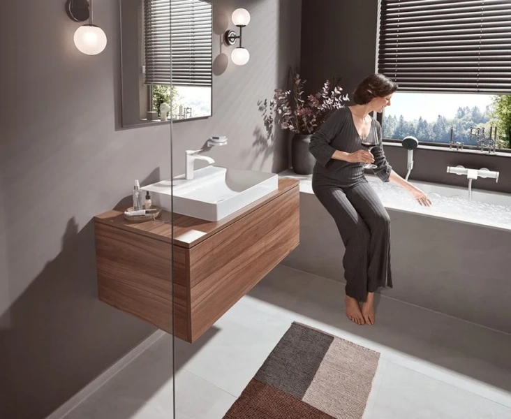Лейка для душа Hansgrohe Pulsify белая матовая 24100700 (детальная фотография), нет в наличии