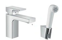 Смеситель с гигиеническим душем Hansgrohe Vernis Shape хром