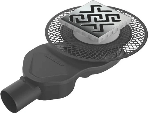 Душевой трап BERGES PLATZ Norma 15 см хром матовый - фото 1