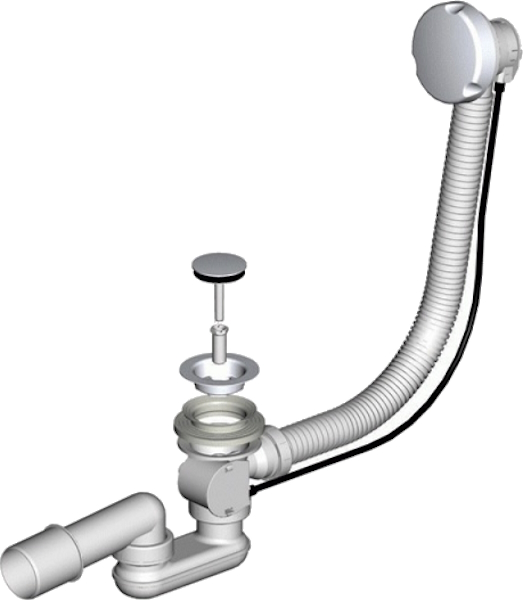 Комплект слива-перелива для ванны, цвет бронза, Simas CSV BR (детальная фотография)