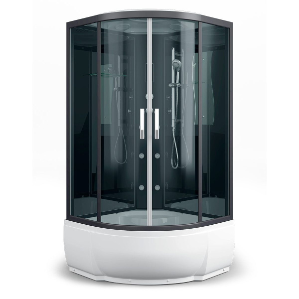 Душевая кабина, высокий поддон, Erlit Eclipse ER 5710TP-C24 100 ER5710TP-C24 (детальная фотография), полукруглые