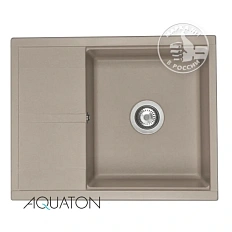 Мойка для кухни Акватон Делия 65 см серый шелк