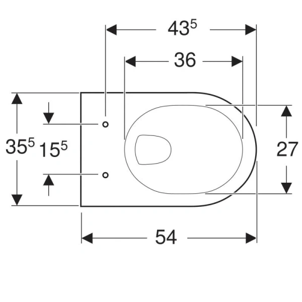Унитаз подвесной Geberit Renova Nr.1 203040000 каскадный слив (детальная фотография), недорогие, сиденье с микролифтом 