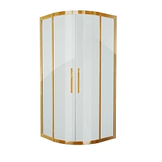Душевой уголок Grossman Pragma 90х90 см золото