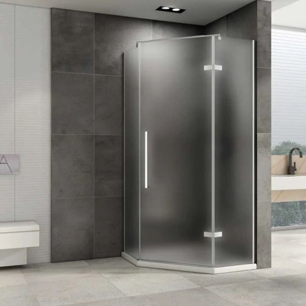 Душевой уголок Abber Ewiges Wasser 90x90 см стекло матовое AG05090M (детальная фотография), современные, hi-tech
