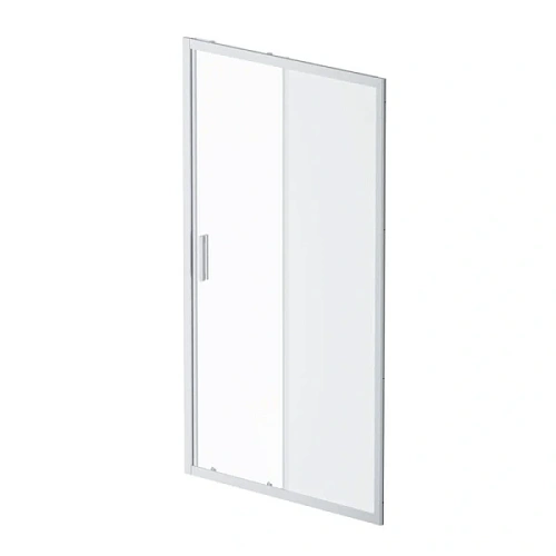 Душевая дверь в нишу AM.PM Gem Solo 110 см профиль хром стекло матовое - фото 2