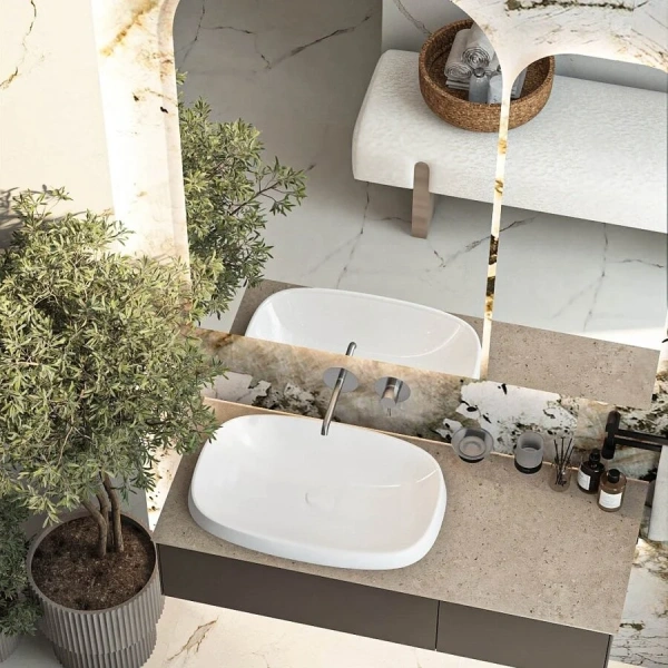 Смеситель для раковины Kerama Marazzi Eterna нержавеющая сталь 69628EXKM.50.050 (детальная фотография), современные, hi-tech