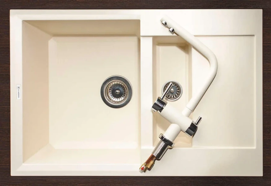 Мойка для кухни Omoikiri Sakaime 78-2-BE 78 см ваниль 4993115 (детальная фотография), врезные