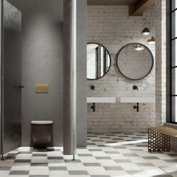 Клавиша смыва Tece TECEsolid бронза с текстурой ромбы 9240435 (детальная фотография), в наличии