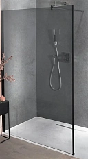 Душевая перегородка Jacob Delafon Contra 120 см профиль черный стекло прозрачное