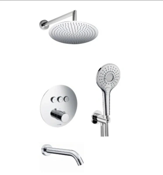 Душевой комплект WasserKRAFT Dinkel с термостатом A175817 (детальная фотография)