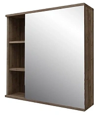 Зеркальный шкаф Grossman Форта 70 см темный дуб галифакс