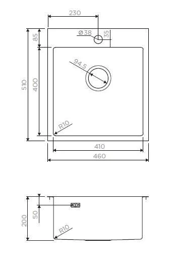Мойка для кухни Omoikiri Akisame 46-LG 46 см светлое золото 4973081 (детальная фотография), врезные
