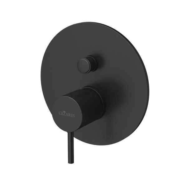 Смеситель для душа Cezares Leaf черный матовый LEAF-VDIM-L-NOP (детальная фотография)