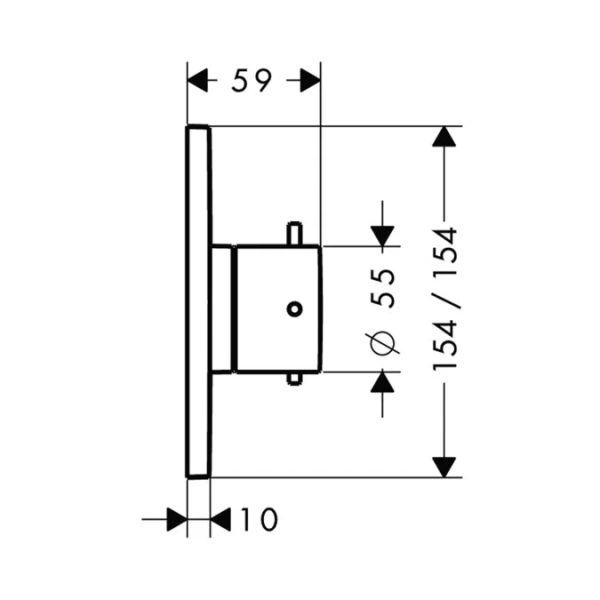 Переключатель для душа Axor Starck X 10934000 (детальная фотография), по запросу