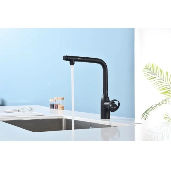 Смеситель для кухни Paulmark Urban антрацит Ur213104-401 (детальная фотография), на мойку, на столешницу