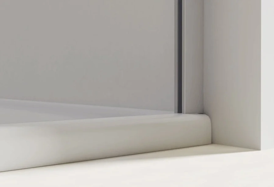 Душевая дверь в нишу Vincea Extra VDP-1E9010C 100 см стеклянное полотно (детальная фотография), распашные