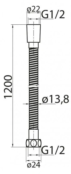Шланг для душа Cezares CZR бронза CZR-C-FMDC2-120-02 (детальная фотография), шланги для душа