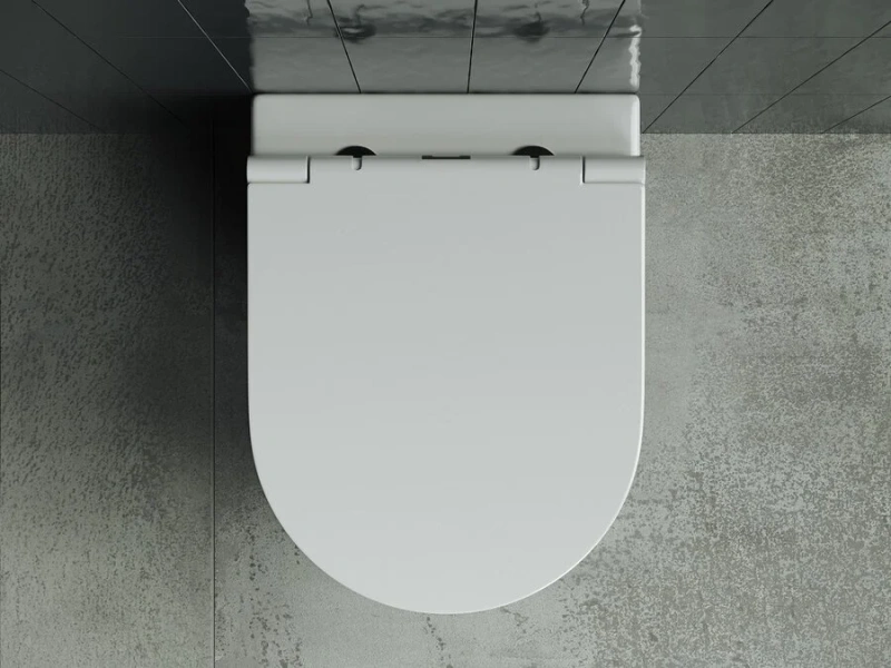 Унитаз подвесной Ceramica Nova Forma с микролифтом CN3011 (детальная фотография), современные, hi-tech, круглые