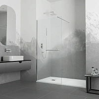 Душевая перегородка RGW Walk In WA-040 100 см профиль хром стекло прозрачное