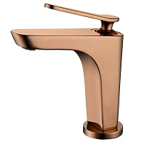 Смеситель для раковины Abber Zeitlos розовое золото