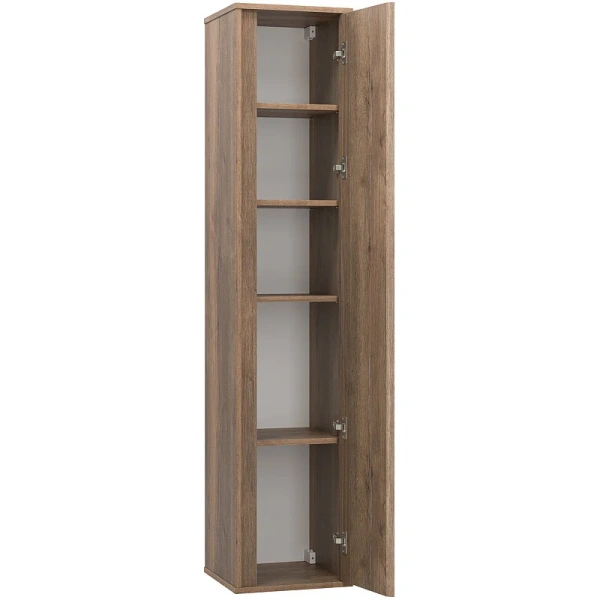 Шкаф-пенал подвесной Brevita Dallas 35 см дуб галифакс олово DAL-05035-31 (детальная фотография), светло-коричневые