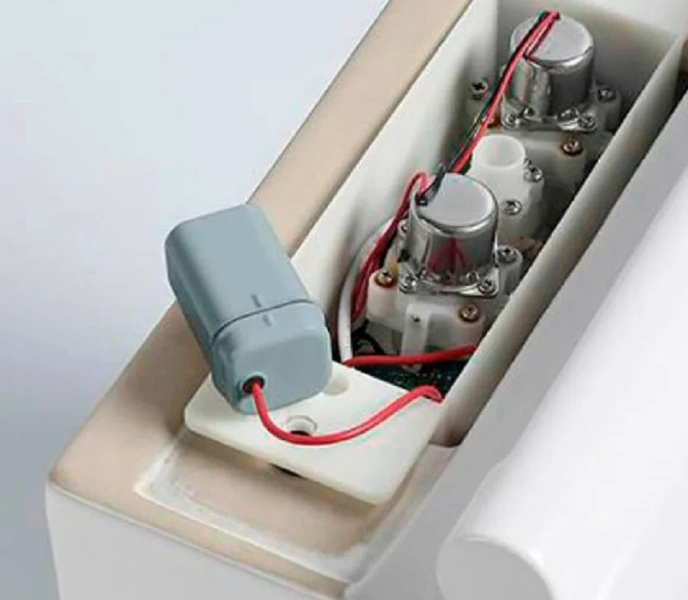 Унитаз напольный SantiLine белый SL-5030 (детальная фотография), без бачка