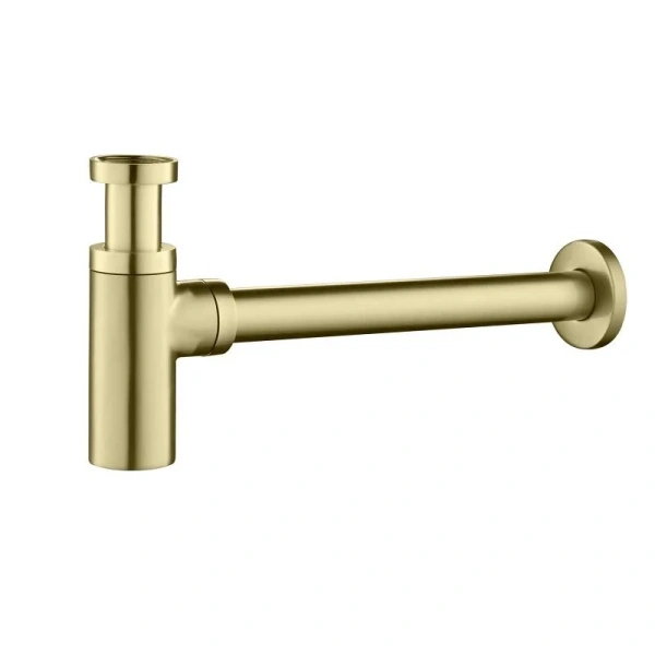 Сифон для раковины Акватек золото шлифованное AQ6012BG (детальная фотография)