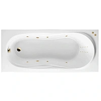Ванна гидромассажная Excellent Sekwana Line Nano 170 x 75 см, цвет белый/золото, WAEX.SEK17.LINENANO.GL