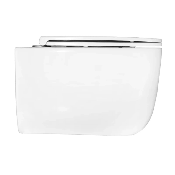 Унитаз подвесной Azario Flavia быстросъемное сиденье AZ-0076-UQ1 (детальная фотография), фаянс, керамика