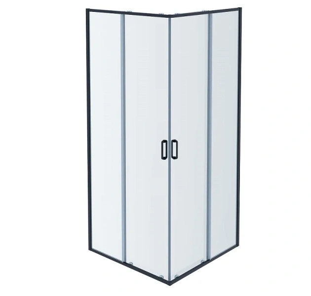 Душевой уголок Акватек 80x80 см профиль оружейная сталь AQ ARI KV 08020GM (детальная фотография)