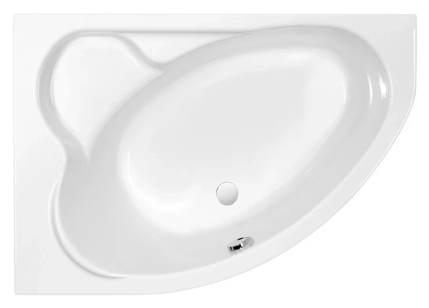 Ванна акриловая Cersanit Kaliope 153 x 100 см, асимметричная, белая, левая/правая 63441 (детальная фотография)
