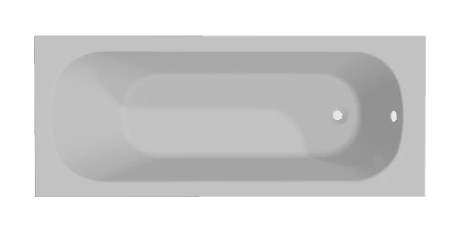 Ванна акриловая C-Bath Galaxy 170 x 70 см прямоугольная, белый, CBQ016001 (детальная фотография)