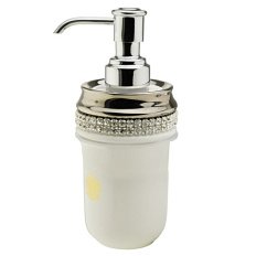 Дозатор для мыла Migliore Dubai декор платина
