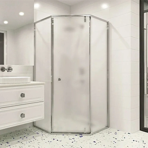 Душевой уголок RGW Hotel HO-088 90x90 см профиль хром, стекло матовое - фото 2